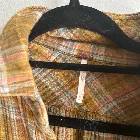 FREE PEOPLE Juniper Ridge Plaid Button Front Shirt - Picture 5 of 12